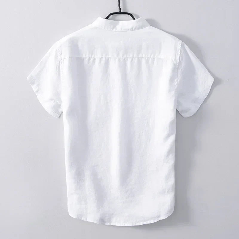 James - Chemise en Lin - Style Décontracté - Respirant et Confortable - Hommes