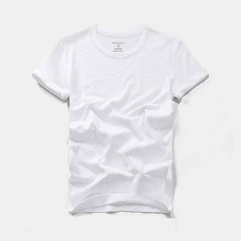 Jeroen - T-shirt en coton slim fit - Décontracté - Hommes