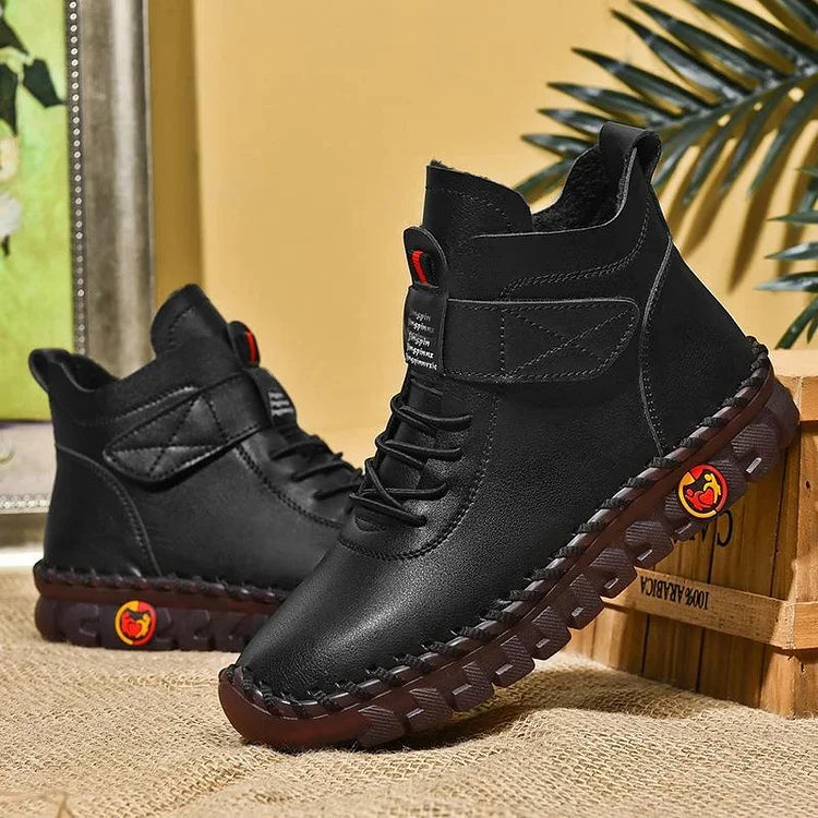 Leathy - Bottes Baskets Confortables Et Faites À La Main