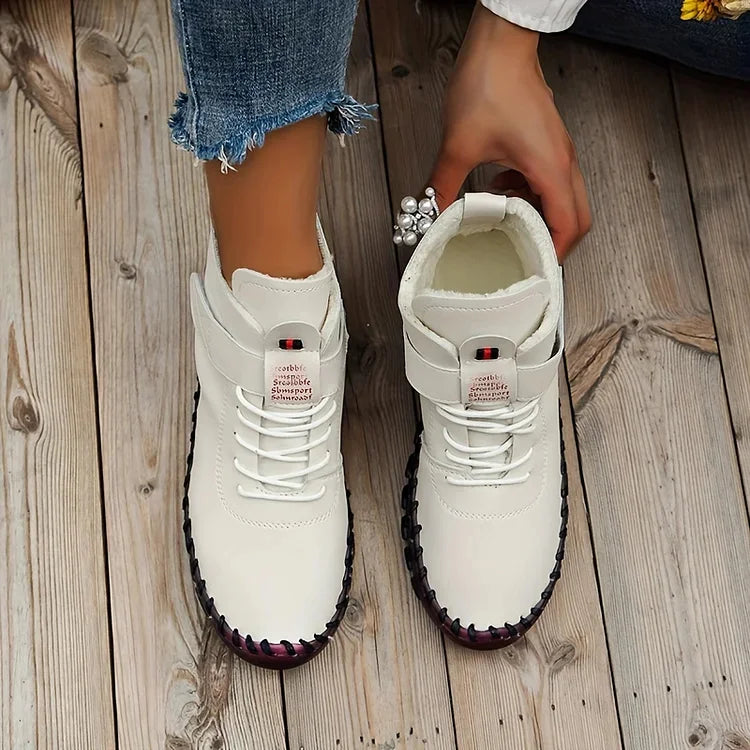 Leathy - Bottes Baskets Confortables Et Faites À La Main