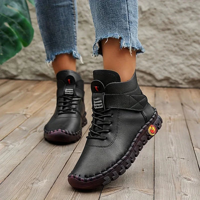 Leathy - Bottes Baskets Confortables Et Faites À La Main