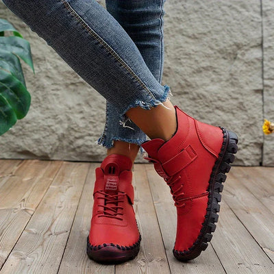 Leathy - Bottes Baskets Confortables Et Faites À La Main