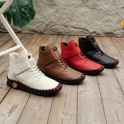Leathy - Bottes Baskets Confortables Et Faites À La Main