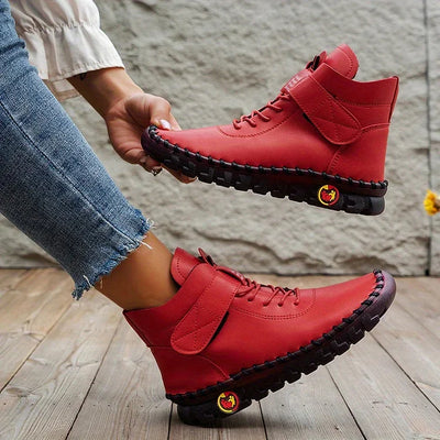 Leathy - Bottes Baskets Confortables Et Faites À La Main