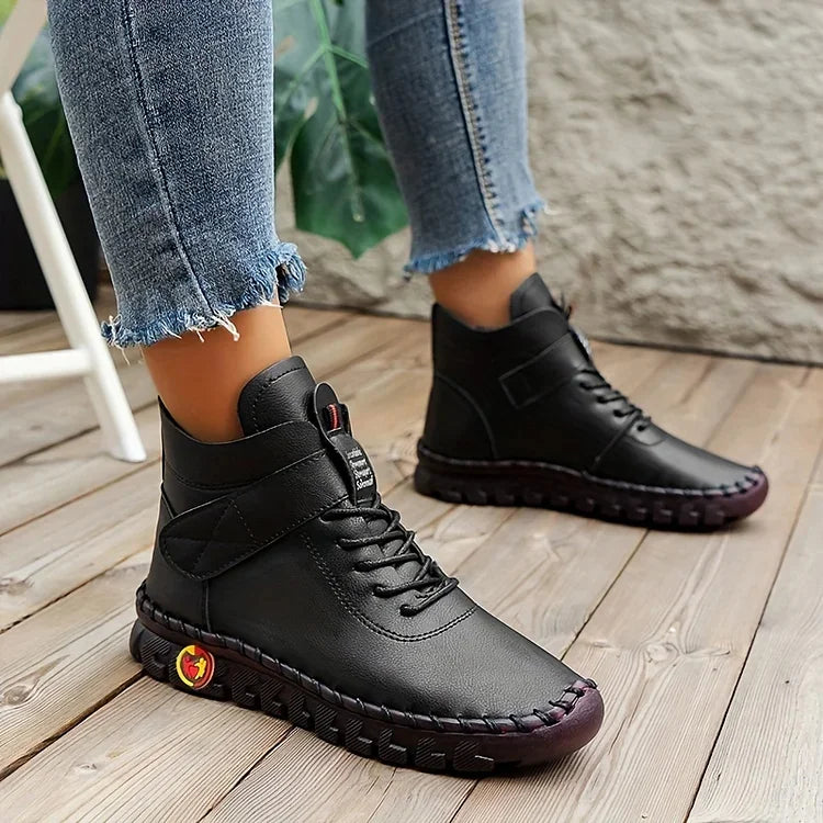 Leathy - Bottes Baskets Confortables Et Faites À La Main