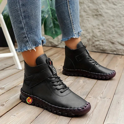 Leathy - Bottes Baskets Confortables Et Faites À La Main