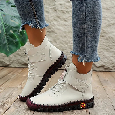 Leathy - Bottes Baskets Confortables Et Faites À La Main