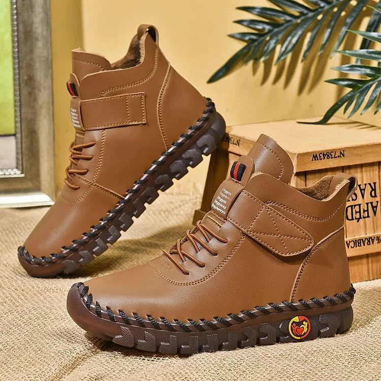 Leathy - Bottes Baskets Confortables Et Faites À La Main