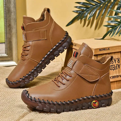 Leathy - Bottes Baskets Confortables Et Faites À La Main