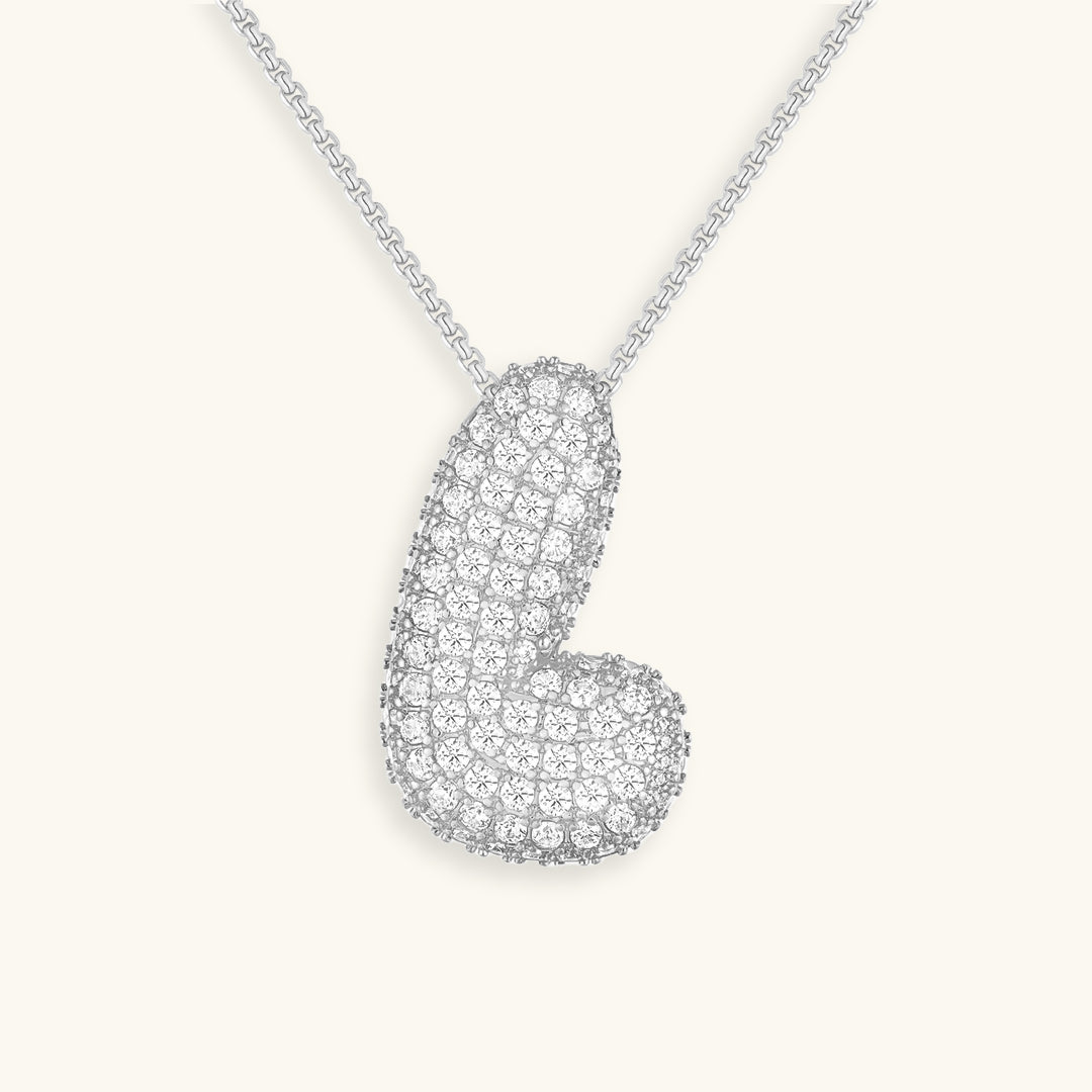 Collier Initiale Diamant – Bubble