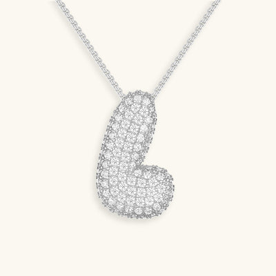 Collier Initiale Diamant – Bubble