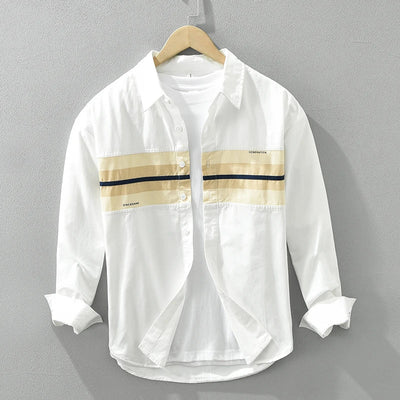 Dean - Chemise Patchwork Décontractée - Élégant - Hommes