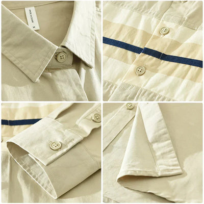 Dean - Chemise Patchwork Décontractée - Élégant - Hommes