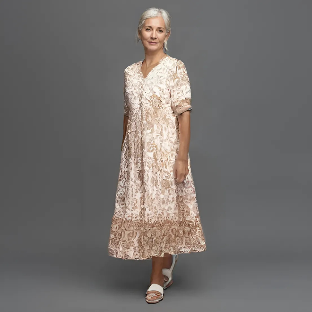 Lucinda | Robe maxi élégante avec imprimé floral