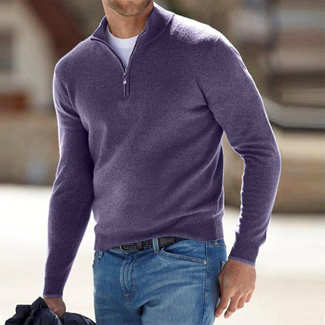 Luc - Pull homme zippé