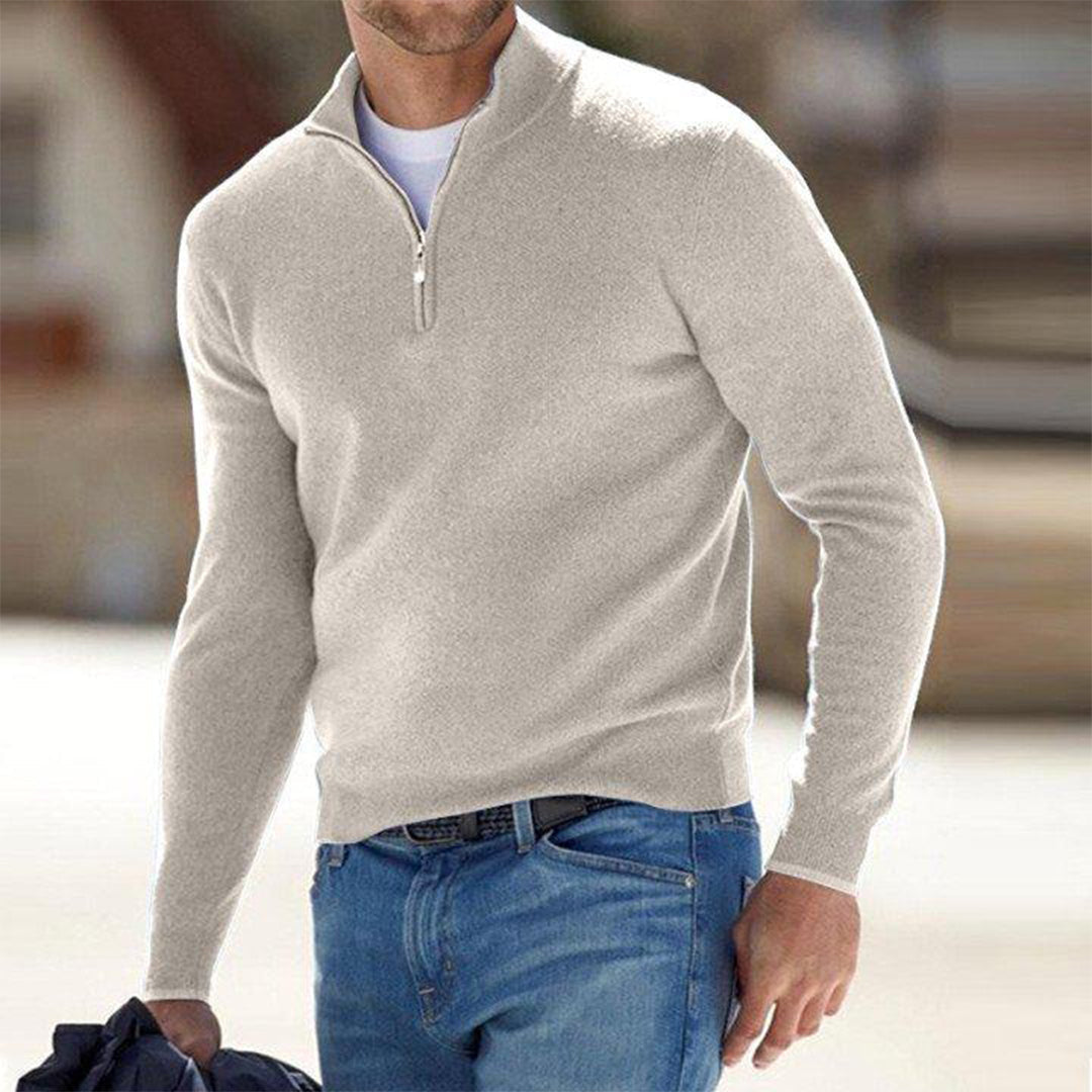 Luc - Pull homme zippé