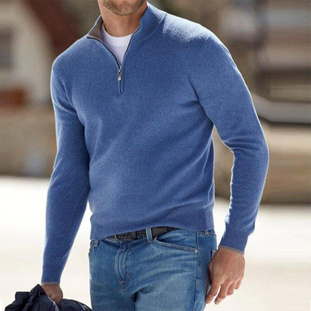 Luc - Pull homme zippé