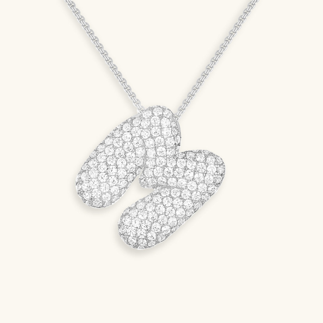 Collier Initiale Diamant – Bubble