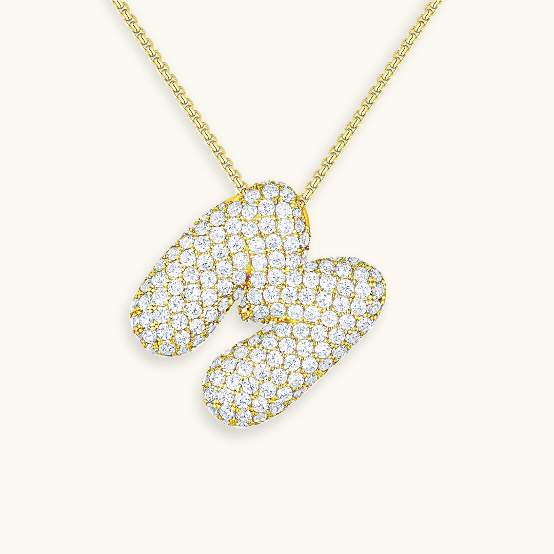 Collier Initiale Diamant – Bubble