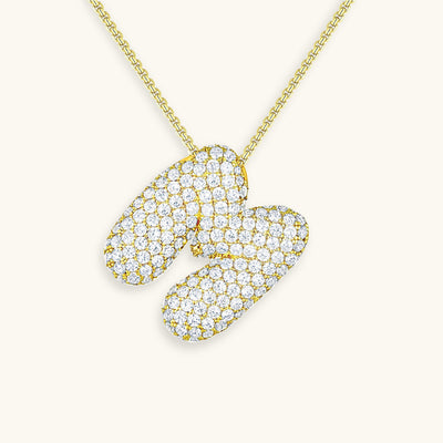 Collier Initiale Diamant – Bubble