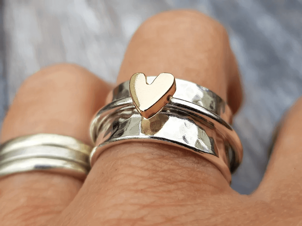 Mely - Bague en argent Guldhjärtat