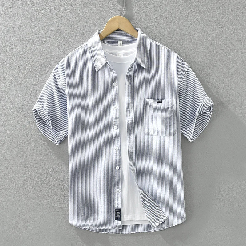 Lex - Chemise rayée décontractée - Élégant - Hommes
