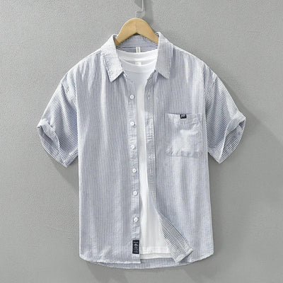 Lex - Chemise rayée décontractée - Élégant - Hommes