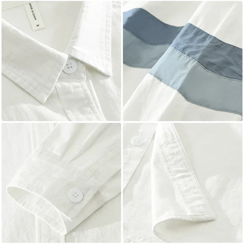 Jeroen - Chemise Patchwork - Coupe Décontractée - Hommes