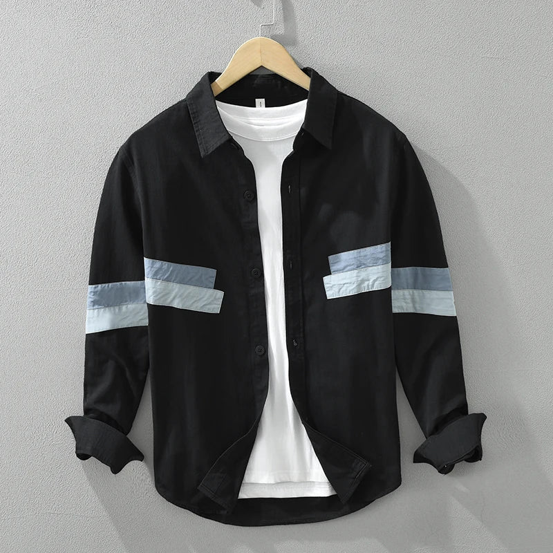 Jeroen - Chemise Patchwork - Coupe Décontractée - Hommes