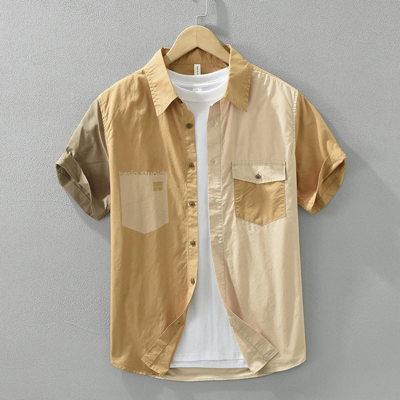 Khalid - Chemise à Patches Décontractée - Tendance - Hommes