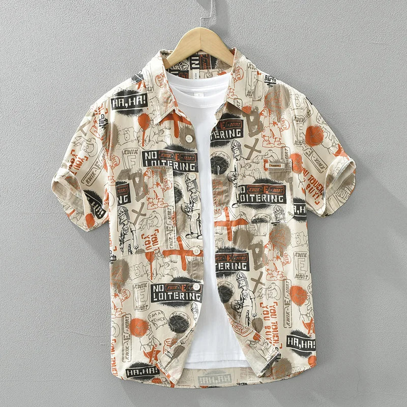 Philip - Chemise Imprimée - Décontractée - Hommes