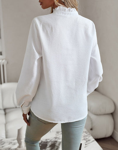 Edith | Blouse élégante avec des volants romantiques