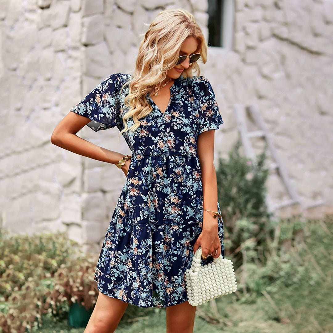 Cleo - Robe Courte Fleurie