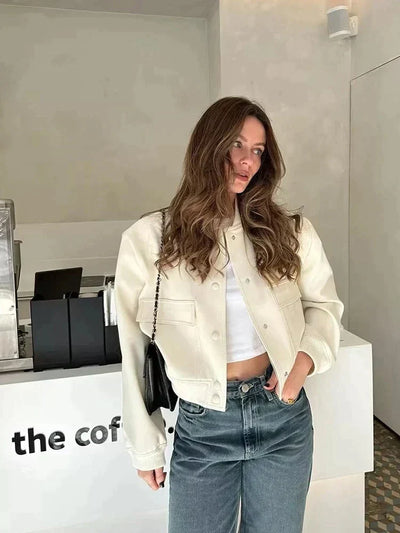 Camille - Veste femme bomber courte