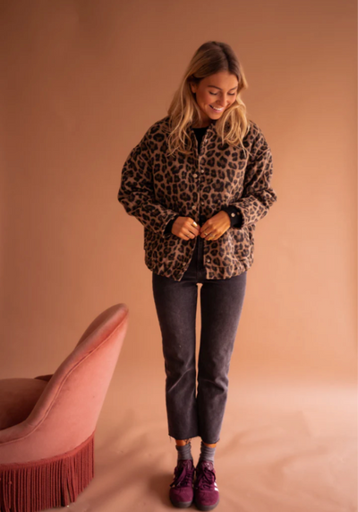 LEONA™ | La veste bomber léopard