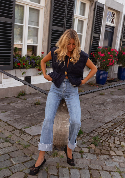 FENJA™ | LE GILET EN TRICOT CHIC POUR LE LAYERS