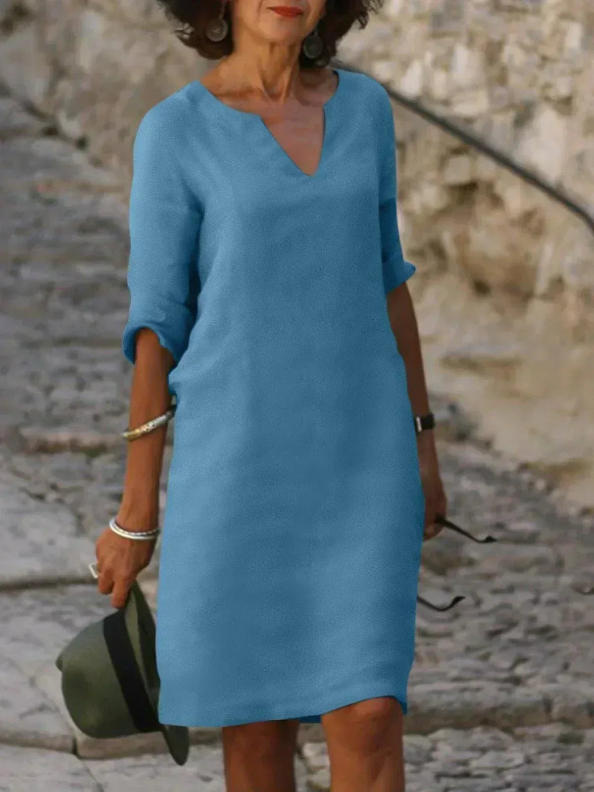 Beatrice™ - Robe Beatrice élégante avec décolleté en V surélevé