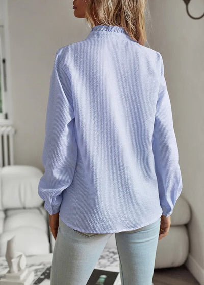 Edith | Blouse élégante avec des volants romantiques