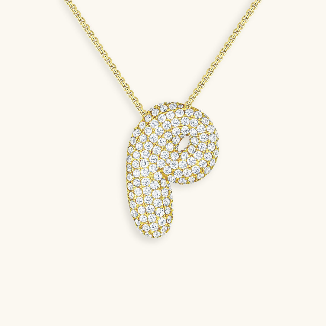 Collier Initiale Diamant – Bubble