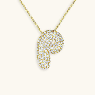 Collier Initiale Diamant – Bubble