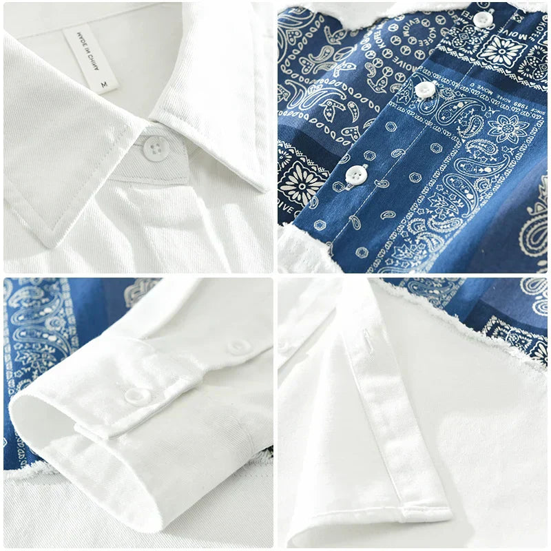 Easton - Chemise à motifs décontractée - Élégant - Hommes