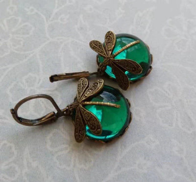 Boucles d'oreilles Libellule Antika Guld