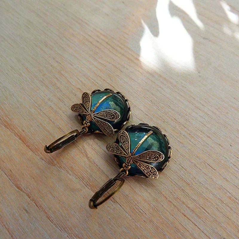 Boucles d'oreilles Libellule Antika Guld
