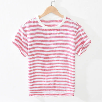 Jax - Chemise en lin rayé - Décontracté - Hommes
