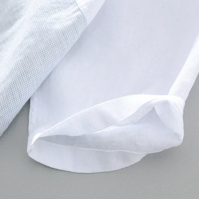 Amos - Chemise en Lin - Patched - Hommes