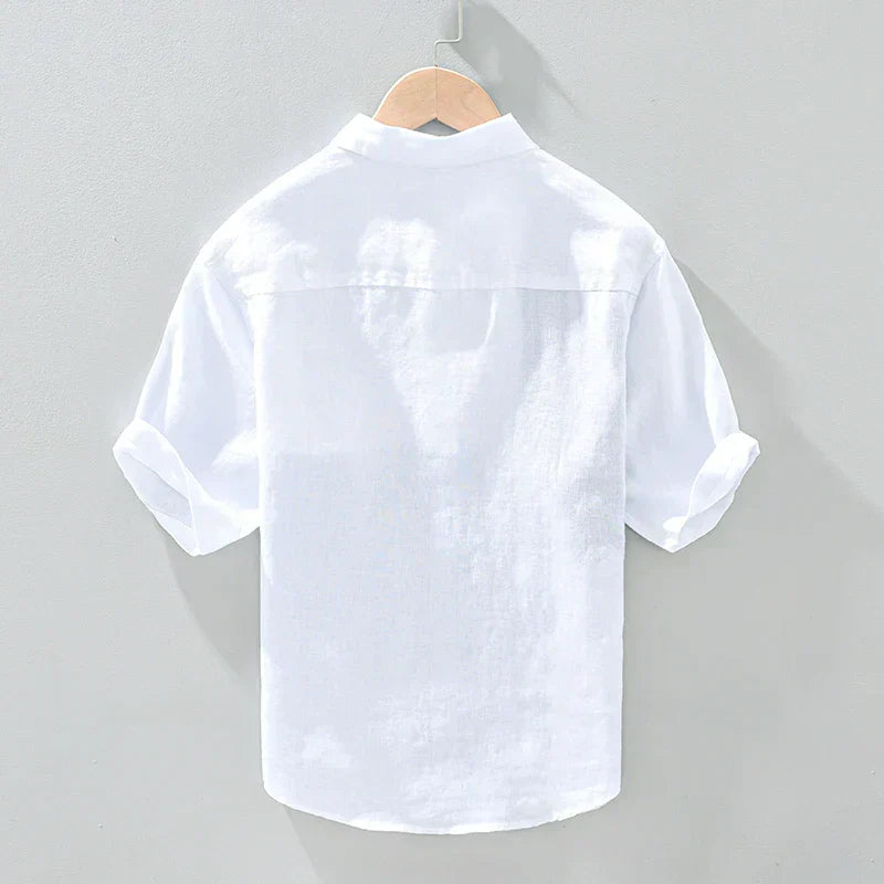 Amos - Chemise en Lin - Patched - Hommes