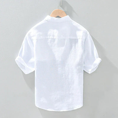 Amos - Chemise en Lin - Patched - Hommes