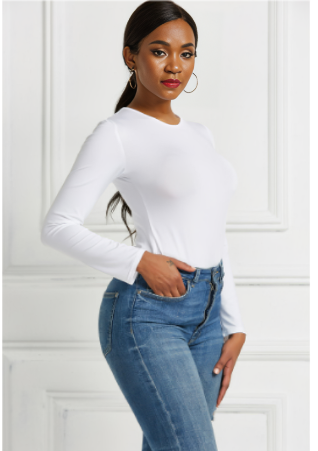 Ellemijn - Body femme - Ajusté et confortable avec manches longues
