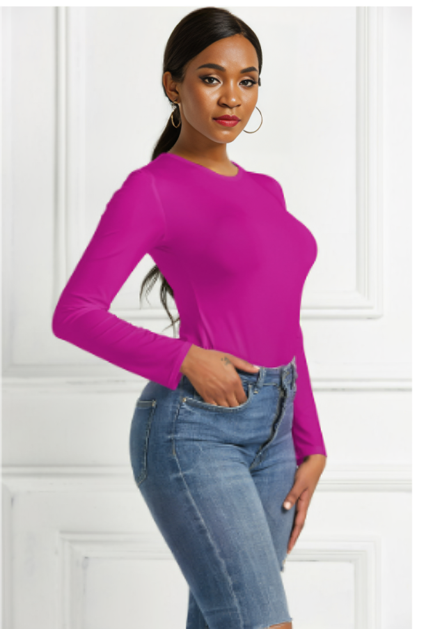 Ellemijn - Body femme - Ajusté et confortable avec manches longues