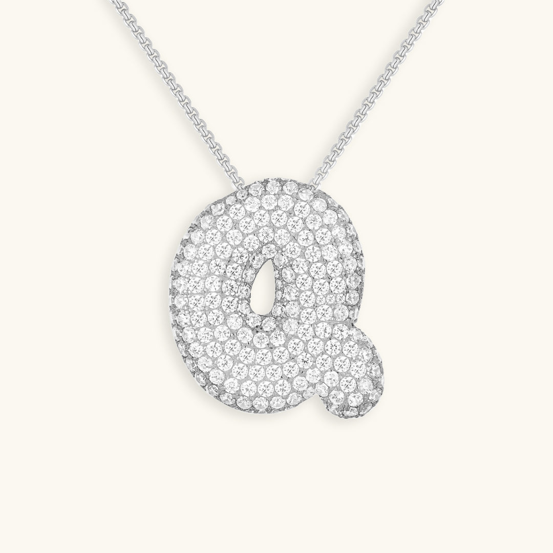 Collier Initiale Diamant – Bubble